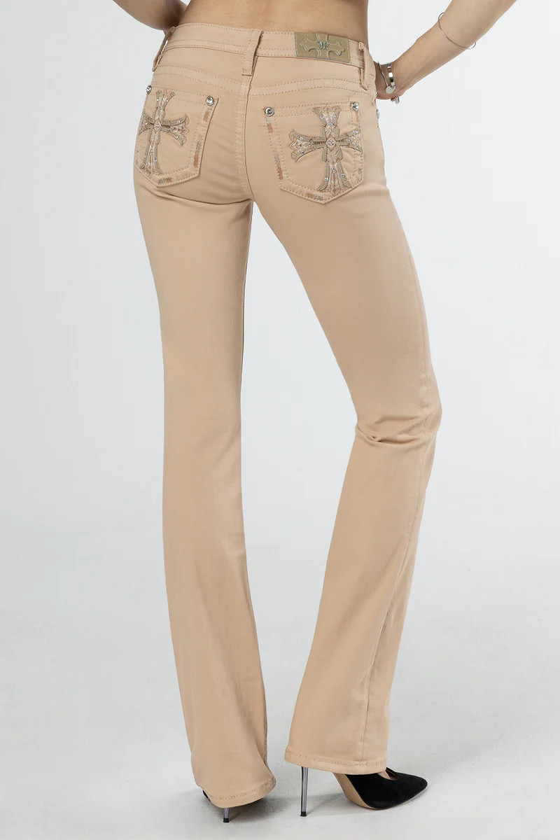 Subtle Cross Bootcut Jeans | Miss Me