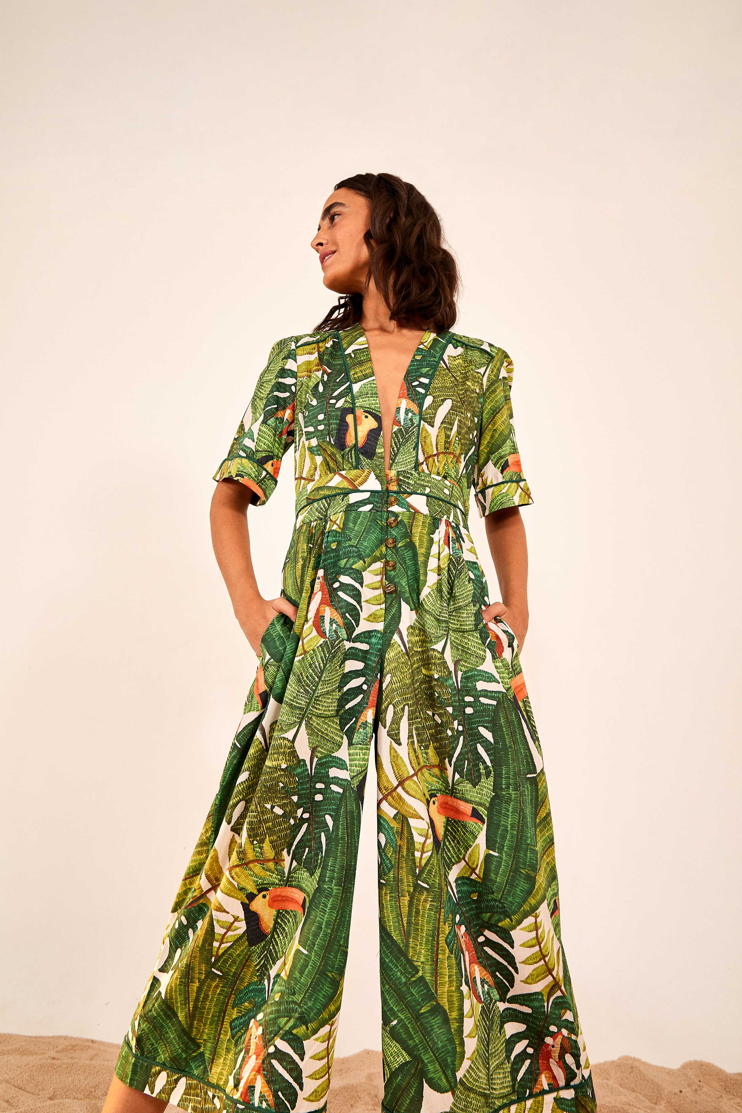 PARADISE FOREST JUMPSUIT | FarmRio (US)