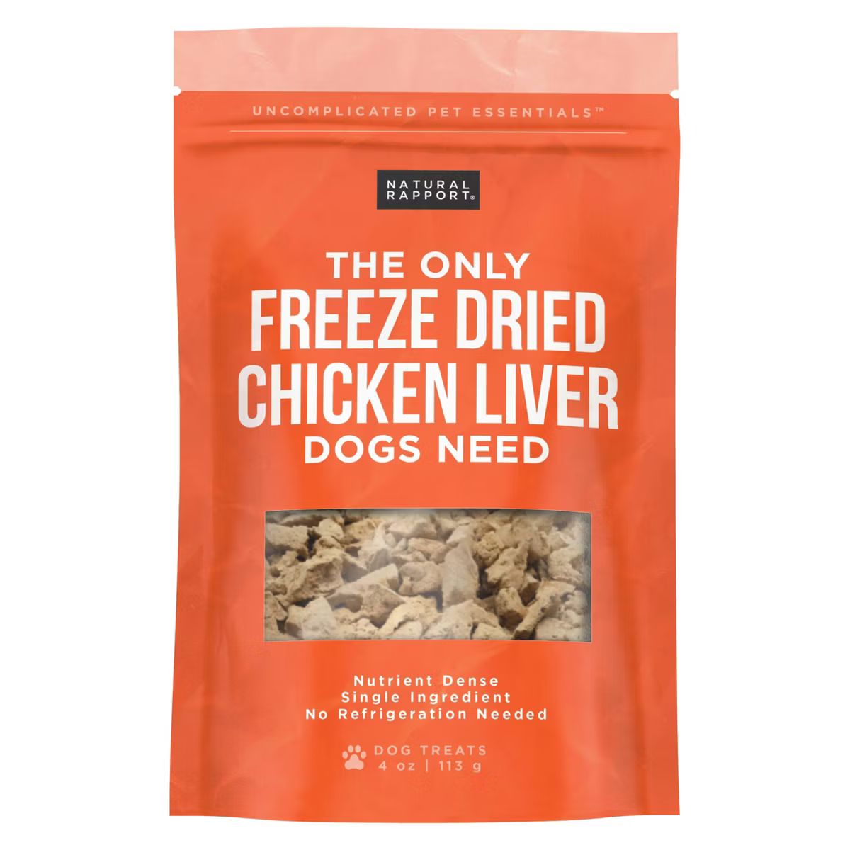 Natural Rapport The Only Freeze Dried Chicken Liver Dog Treat - 4oz | Target