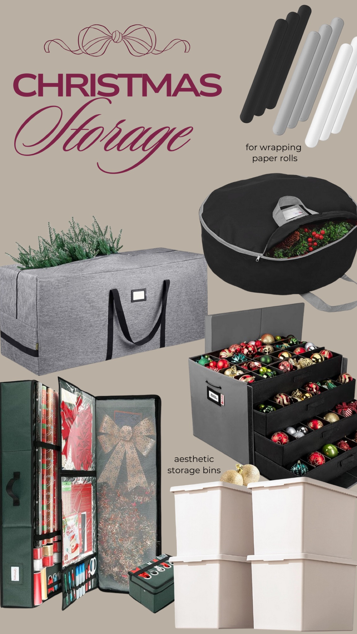 Christmas storage essentials from Amazon 🎄

#LTKHoliday #LTKSeasonal #LTKFindsUnder100