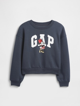 GapKids × Disney Minnie Mouse Oversized Logo Sweatshirt | Gap Factory