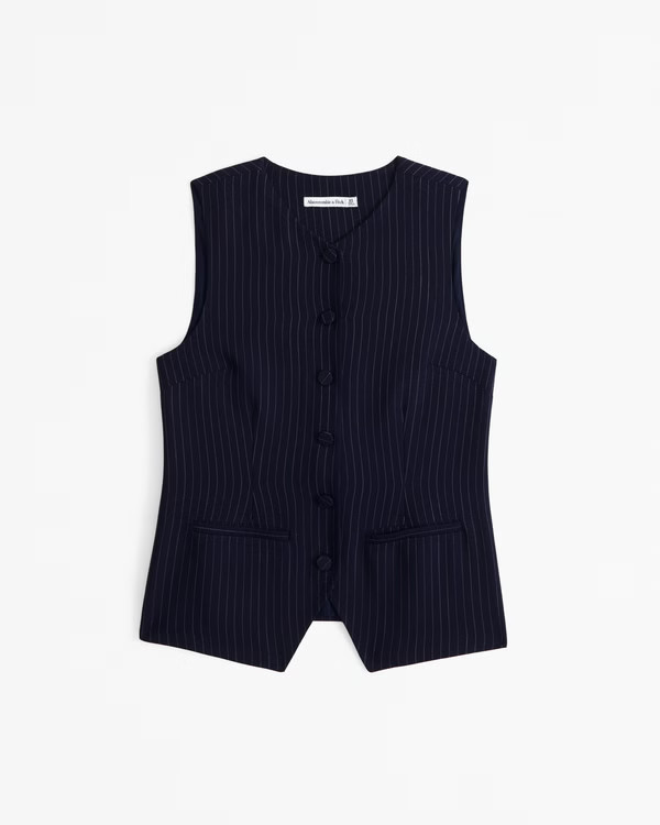 The A&F Mara Button-Through Vest | Abercrombie & Fitch (US)