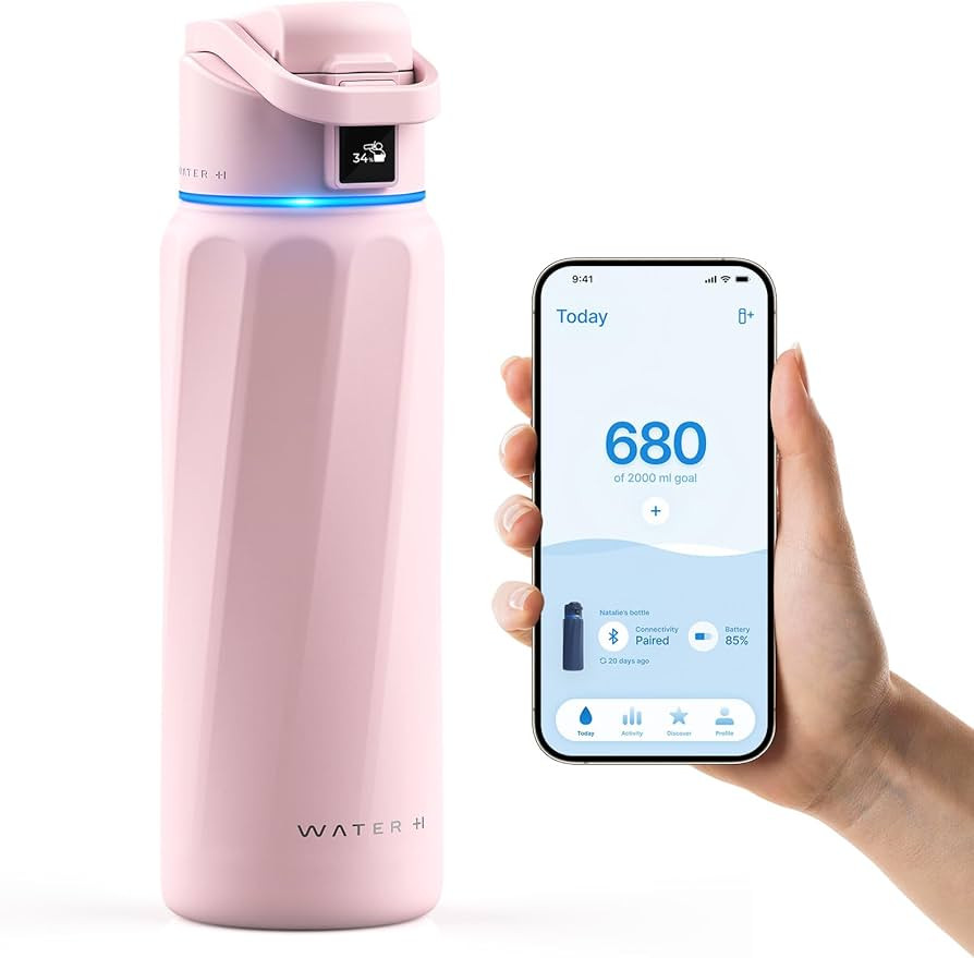 BOOST Smart Water Bottle with Reminder & Tracker, Double Wall Vacuum Insulated Bottles Stainless ... | Amazon (US)