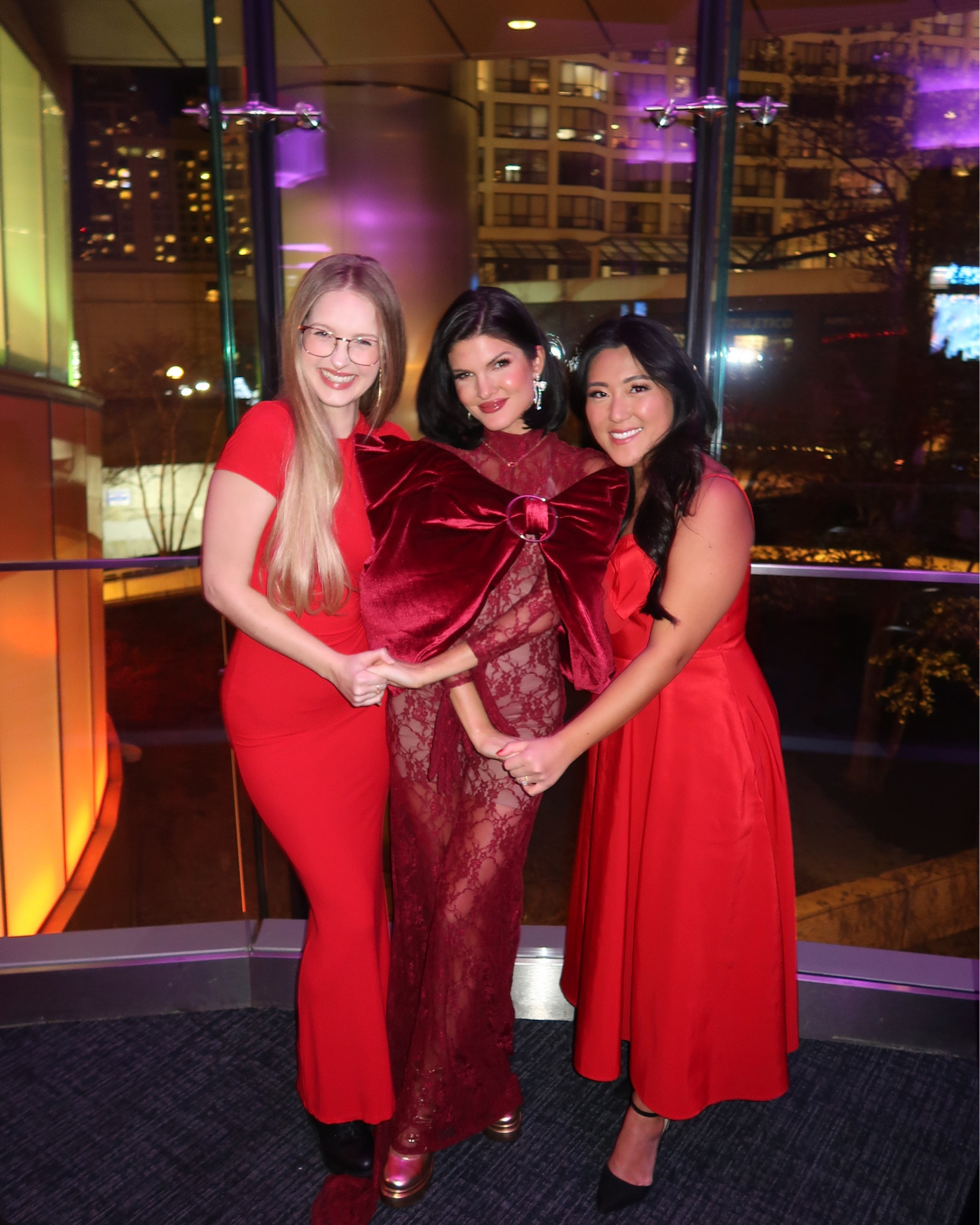 Full head to toe red lace dress with added train & gloves - bow shaped attachable shawl 

#LTKStyleTip #LTKParties #LTKHoliday