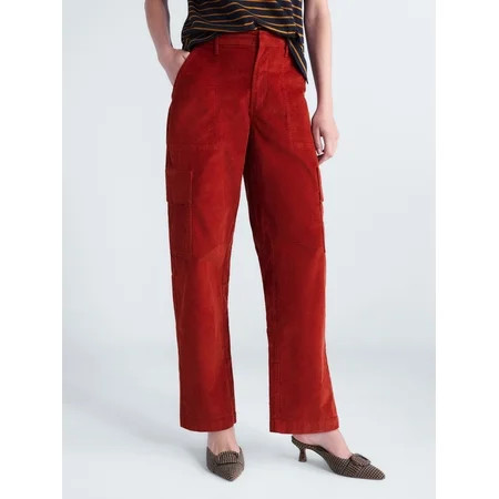Free Assembly Women's and Women's Plus Cargo Barrel Pants, 30" Inseam, Sizes XS-4X | Walmart (US)