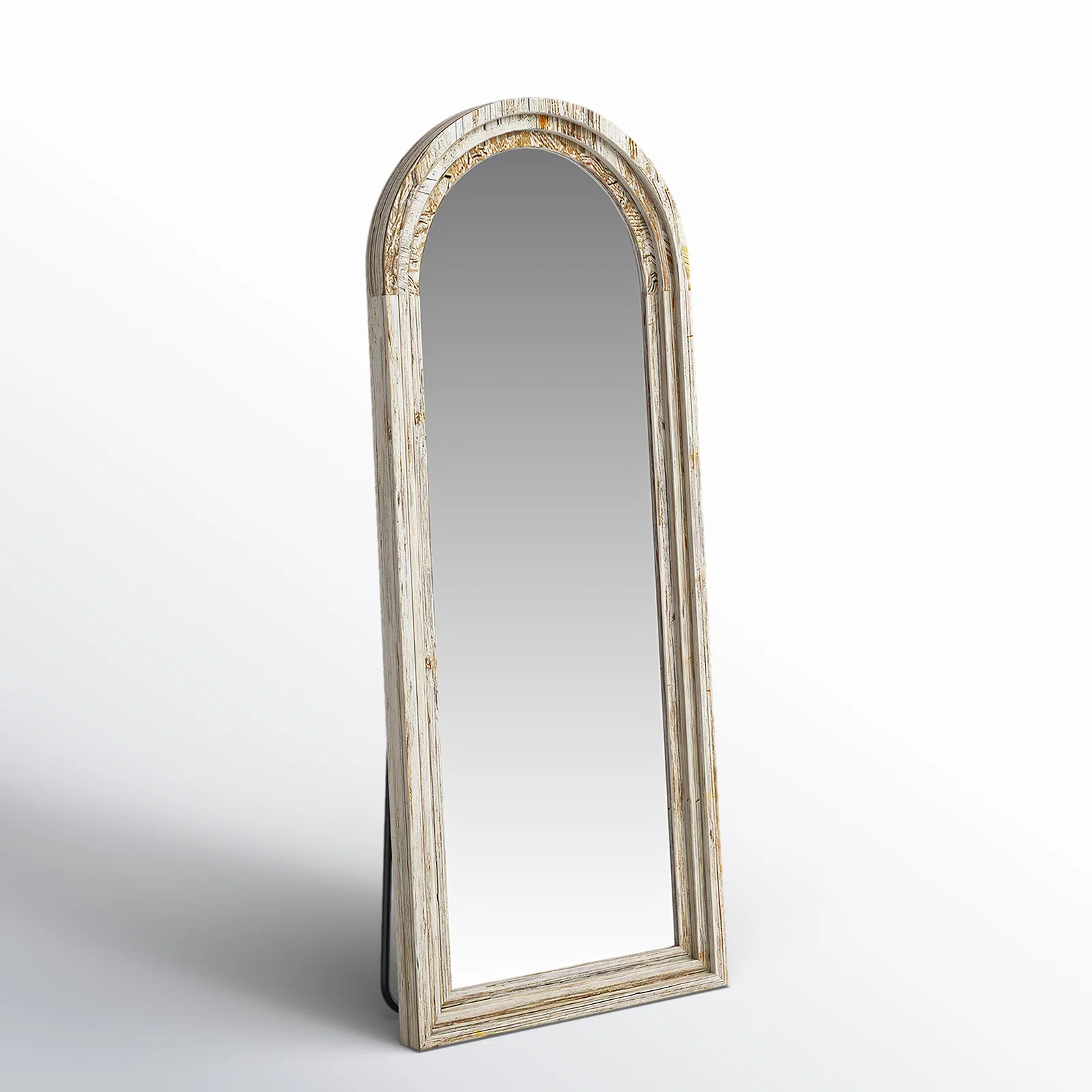 Borseth Arched Wood Frame Full Length Mirror with Stand | Wayfair North America