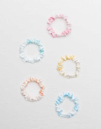 Tie Dye Mini Scrunchie 5-Pack | American Eagle Outfitters (US & CA)