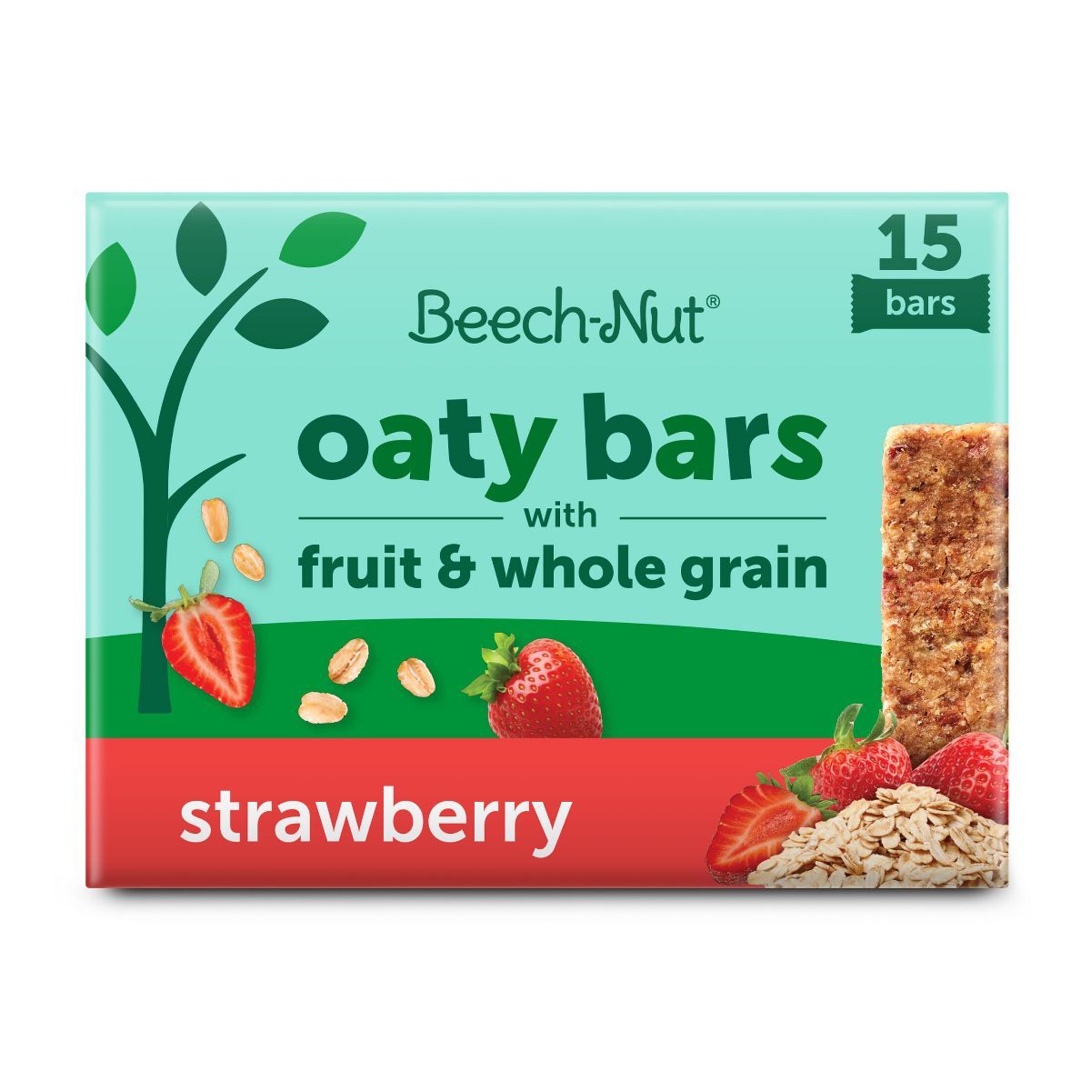 Beech-Nut Oaty Bars with Fruit and Whole Grain Strawberry Toddler Snack Bar - 11.64oz/15bars | Target