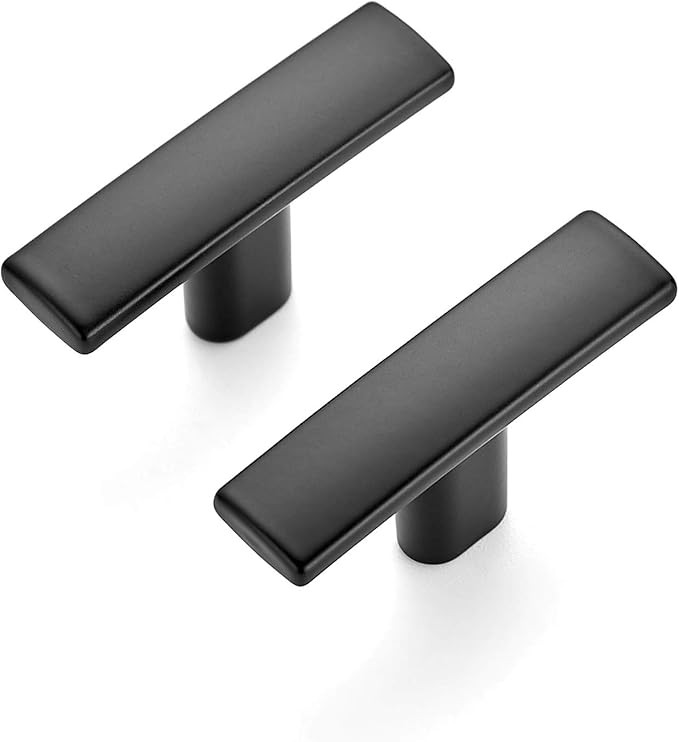 Ravinte 15 Pack 1-3/4 inch Curved Cabinet Pulls Matte Black Kitchen Cupboard Handles Cabinet Hand... | Amazon (US)