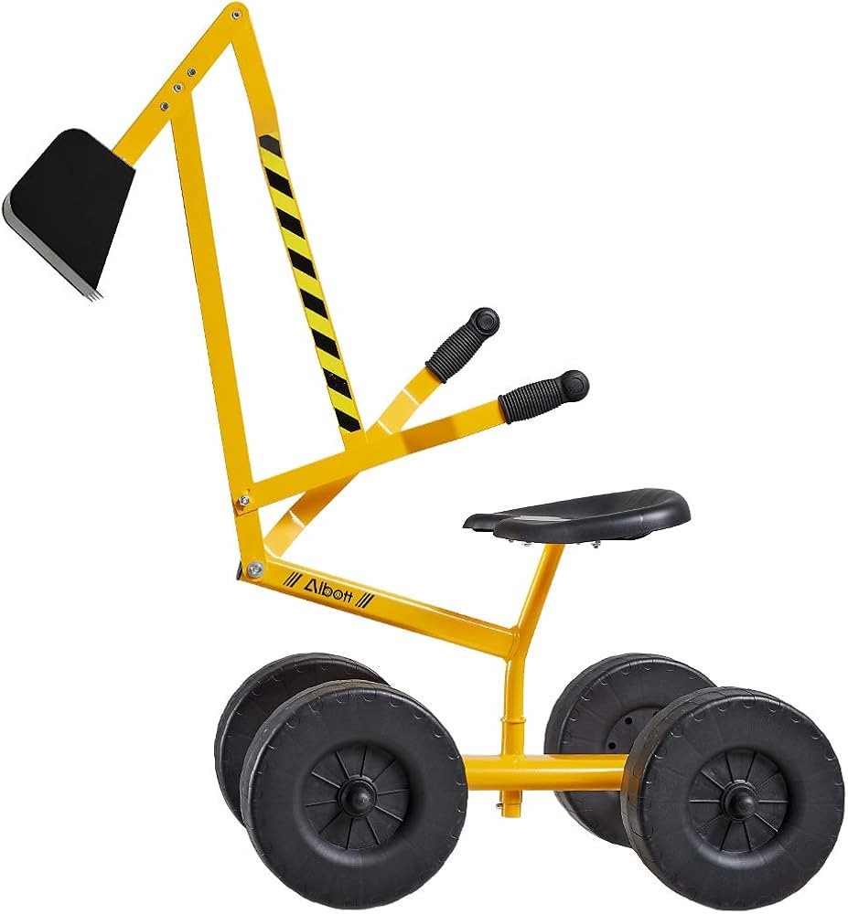 Albott Ride On Sand Digger Excavator Toys Working Crane with 8 inches Wheels and 360° Rotation S... | Amazon (US)