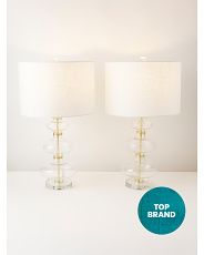2pk 27in Glass Orb Table Lamps | HomeGoods