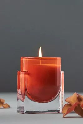 Found Notes Woody Golden Amber & Pine Boxed Candle | Anthropologie (US)