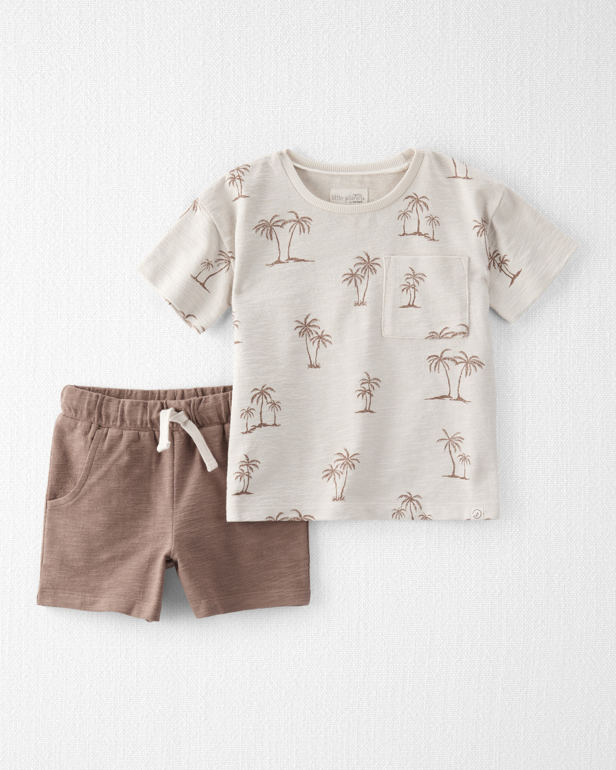 Toddler 2-Piece Palm Tree-Print Set Made with Organic Cotton | Carter's Inc