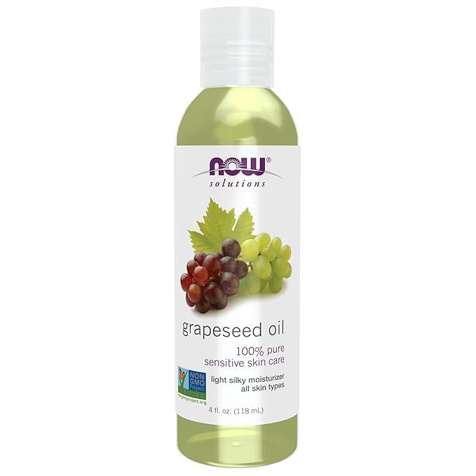 NOW Foods Grapeseed Oil, Light Silky Moisturizer for Sensitive Skin and All Skin Types (Pack of 1... | Amazon (US)