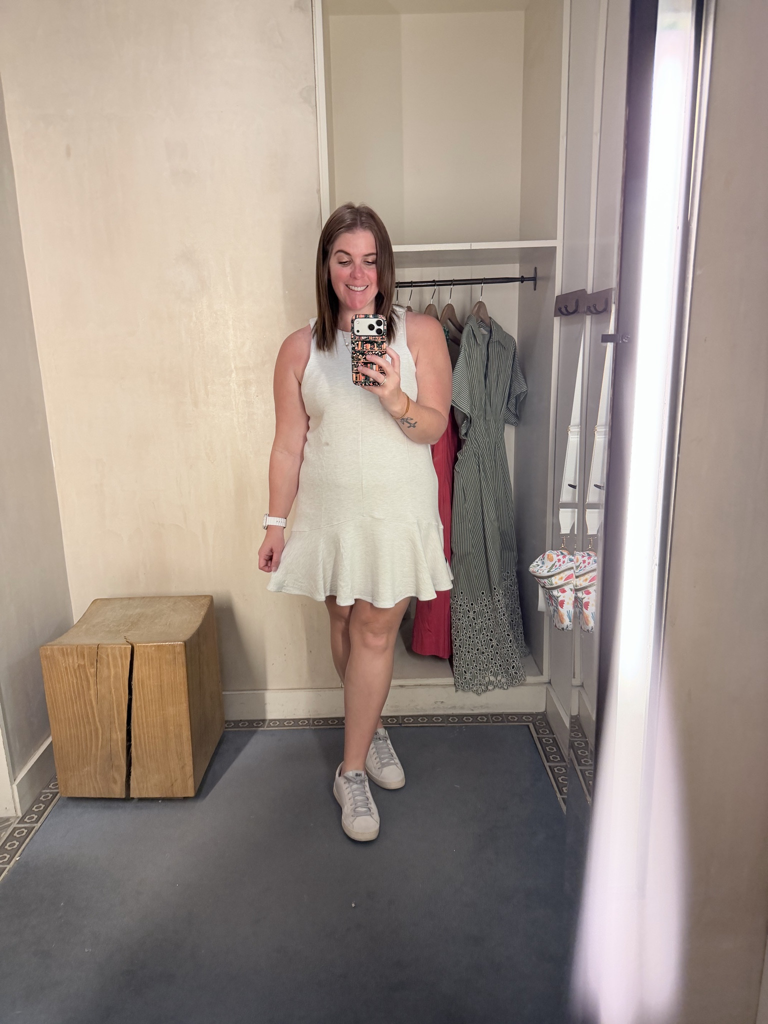 The perfect summer dress (and it literally feels like you’re wearing pjs)! This dress is from Daily Practice and I’ve been eyeing it for some time! The dress ran small for me, so I did size up! 

#LTKMidsize #LTKOver40 #LTKootd