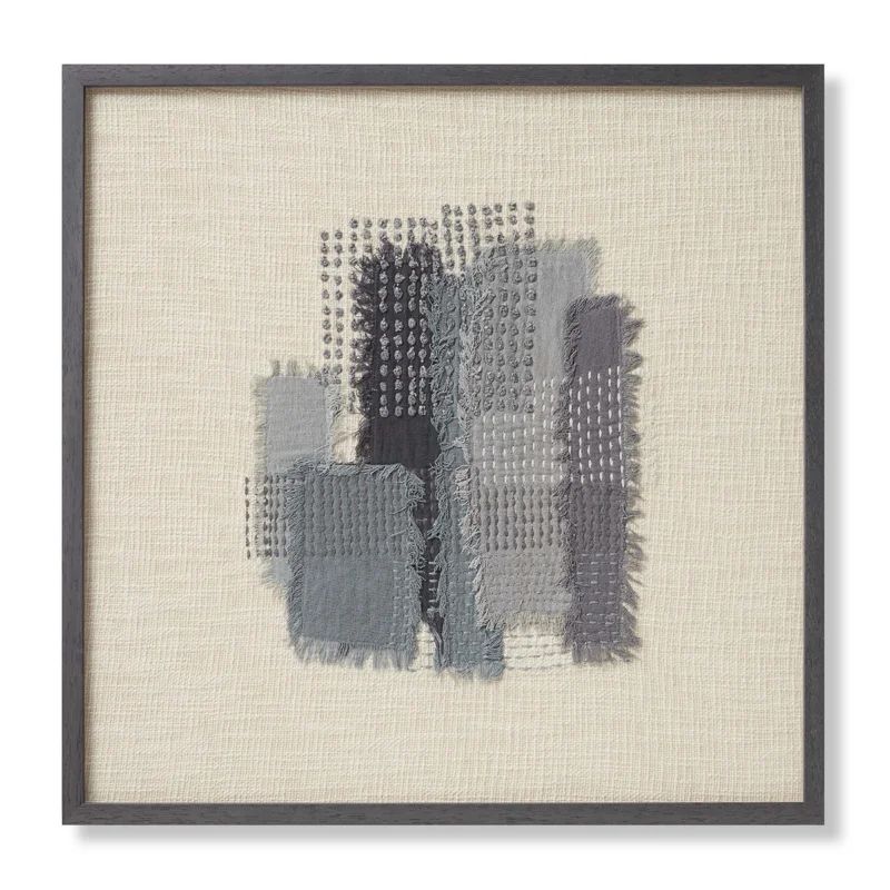 Pebble Framed On Fabric Textual Art | Wayfair North America