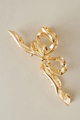 Metal Bow Hair Claw Clip | Anthropologie (UK)