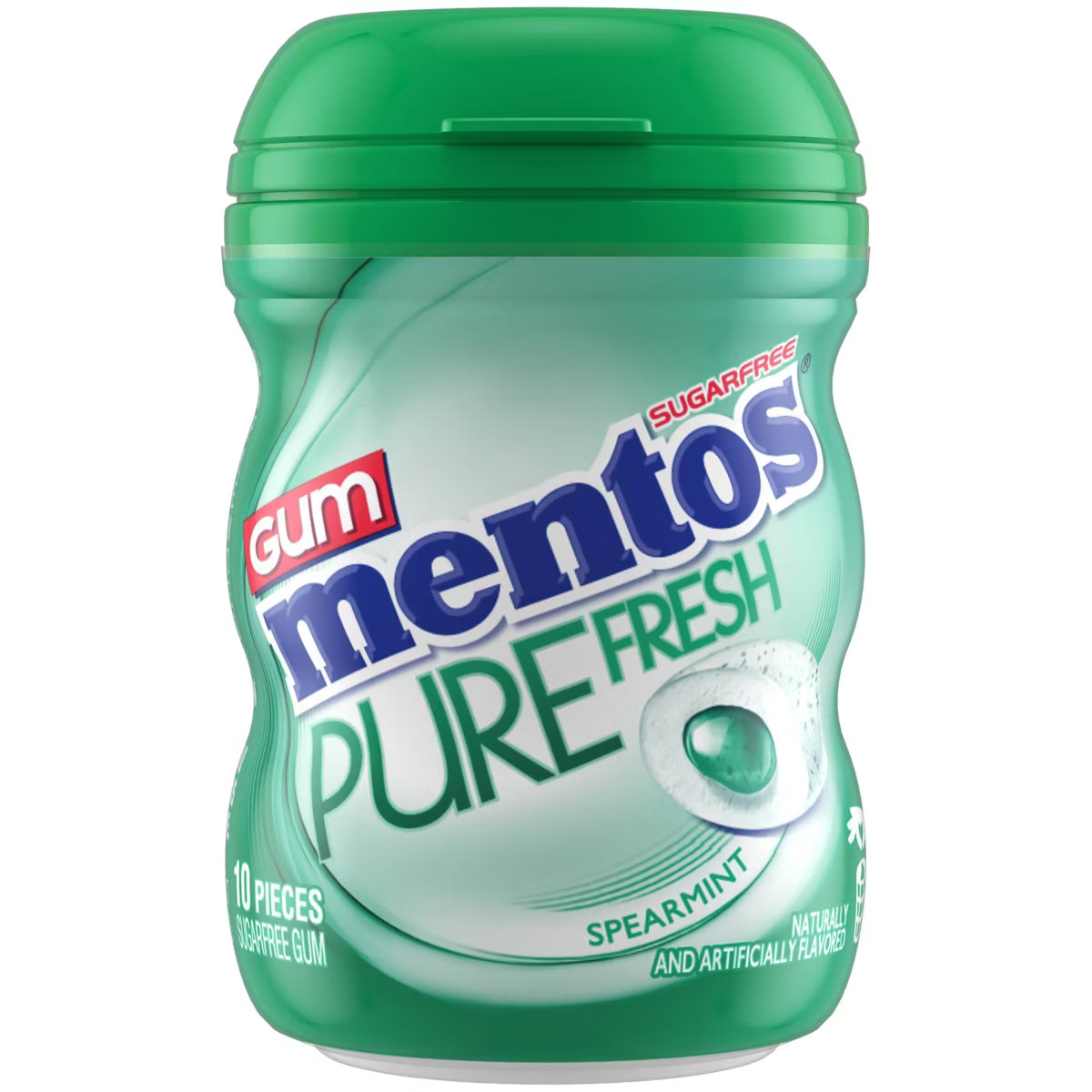 Mentos Pure Fresh Nano Bottle Gum Stocking Stuffers - Spearmint - 0.705oz | Target