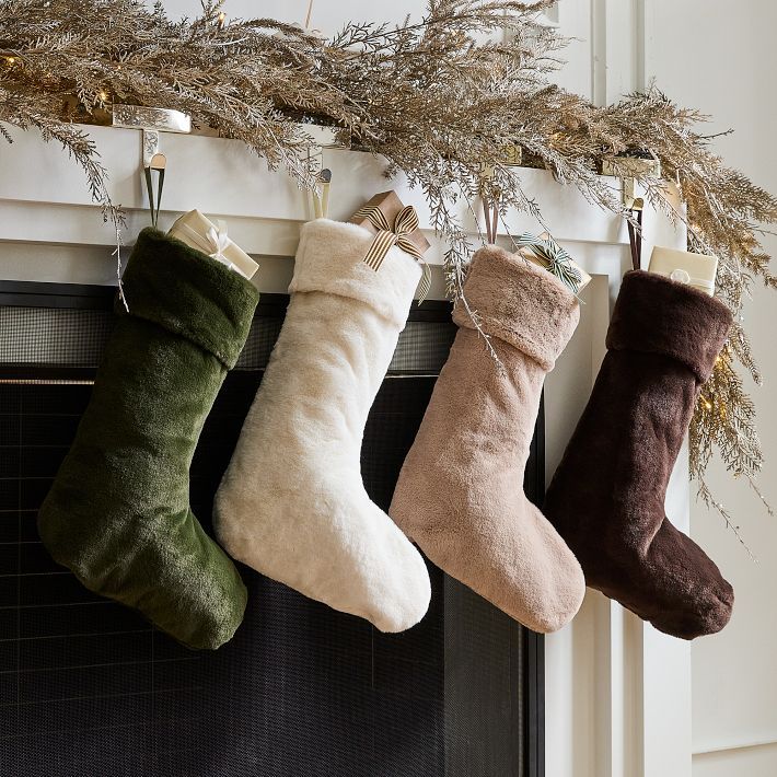 Plush Fur Stockings | West Elm (US)