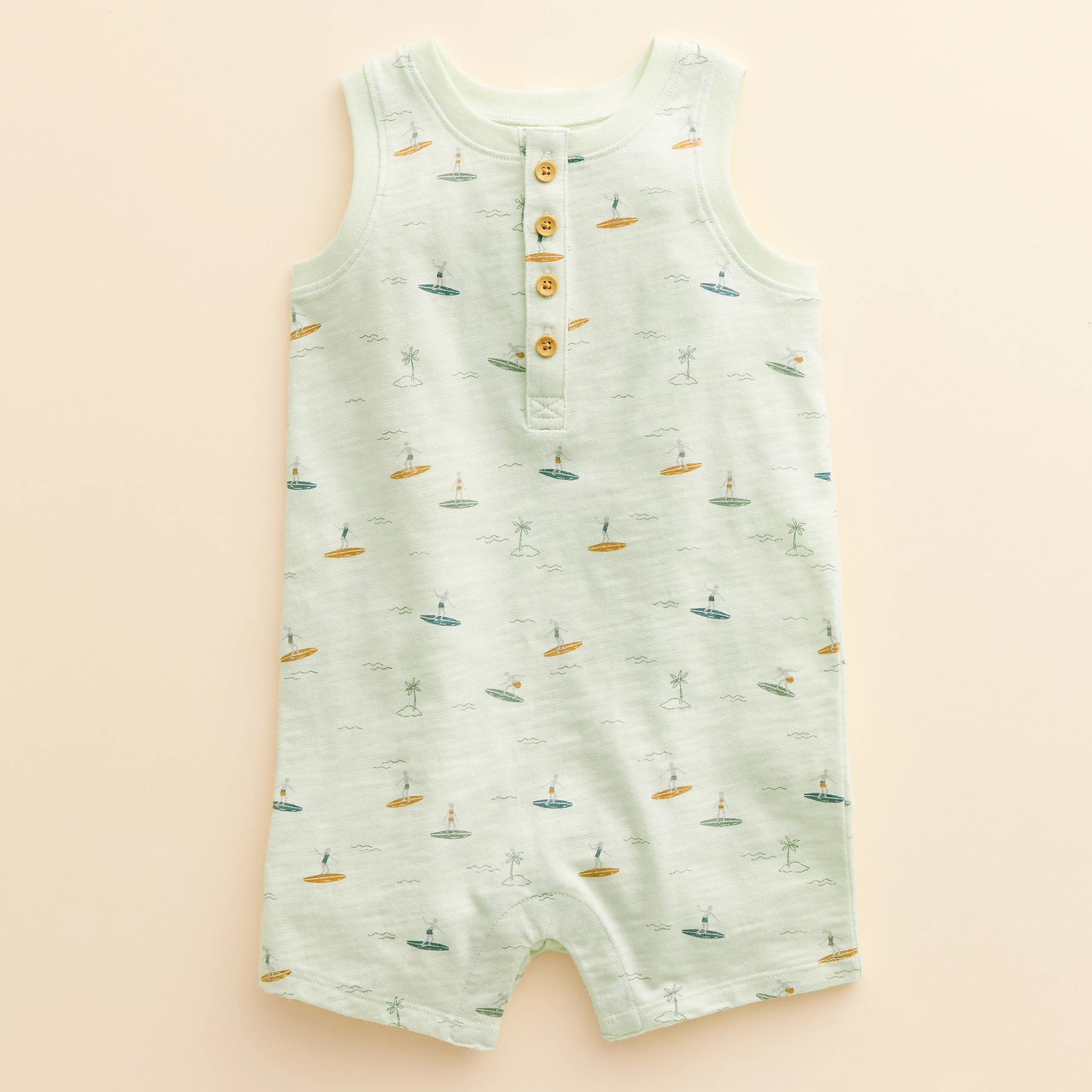 Baby Little Co. by Lauren Conrad Organic Henley Tank Romper | Kohl's