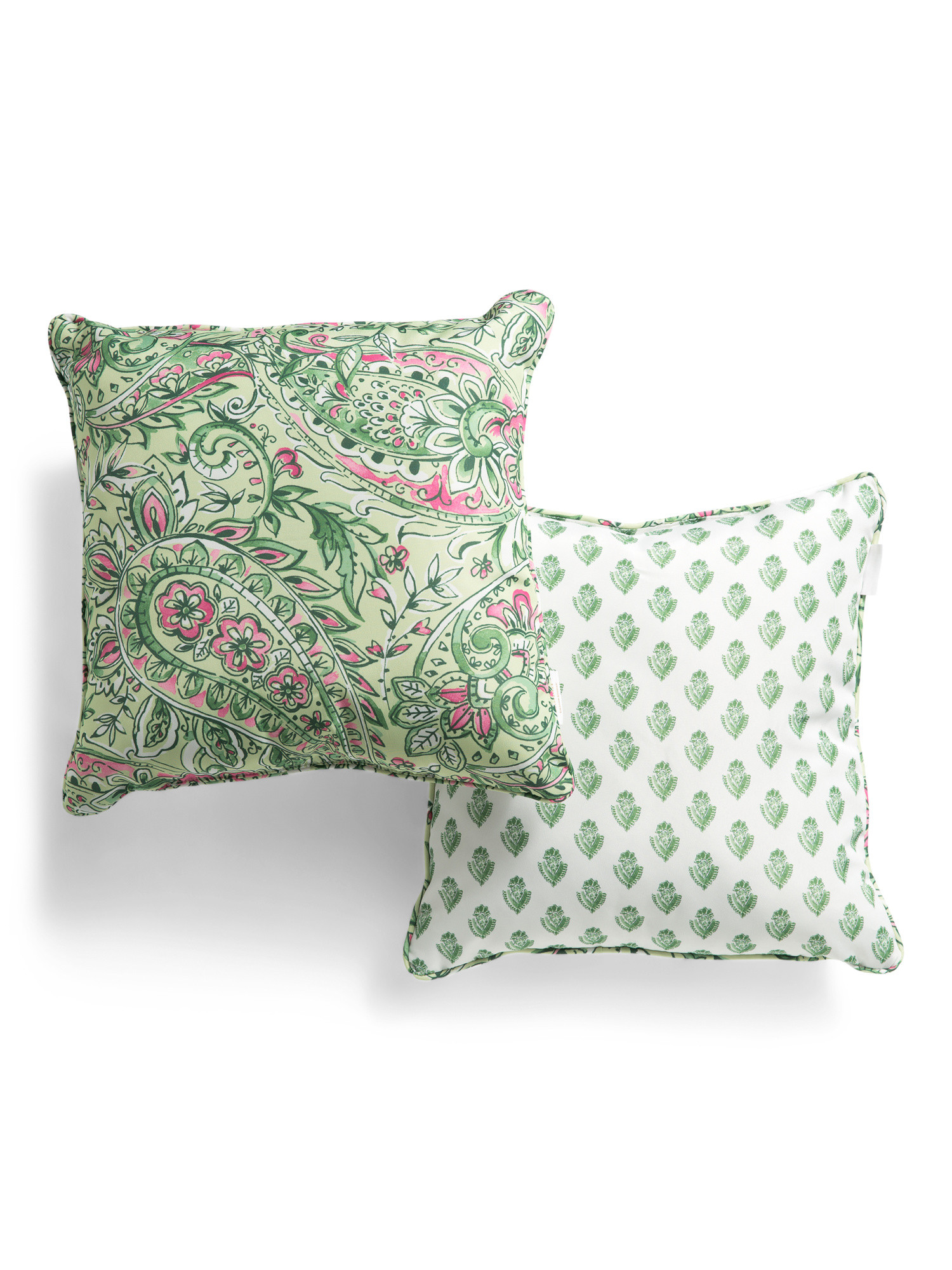 18x18 2pk Garden Gala Paisley Indoor Outdoor Pillows | TJ Maxx