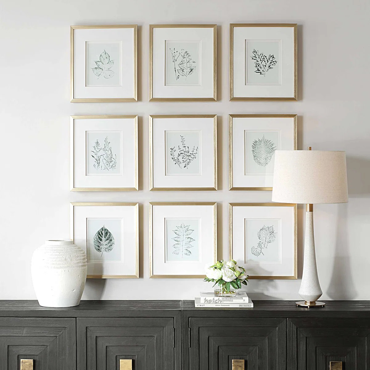 Uttermost Nature's Script Framed Botanical Prints Set/9 (Set of 9) | Wayfair North America