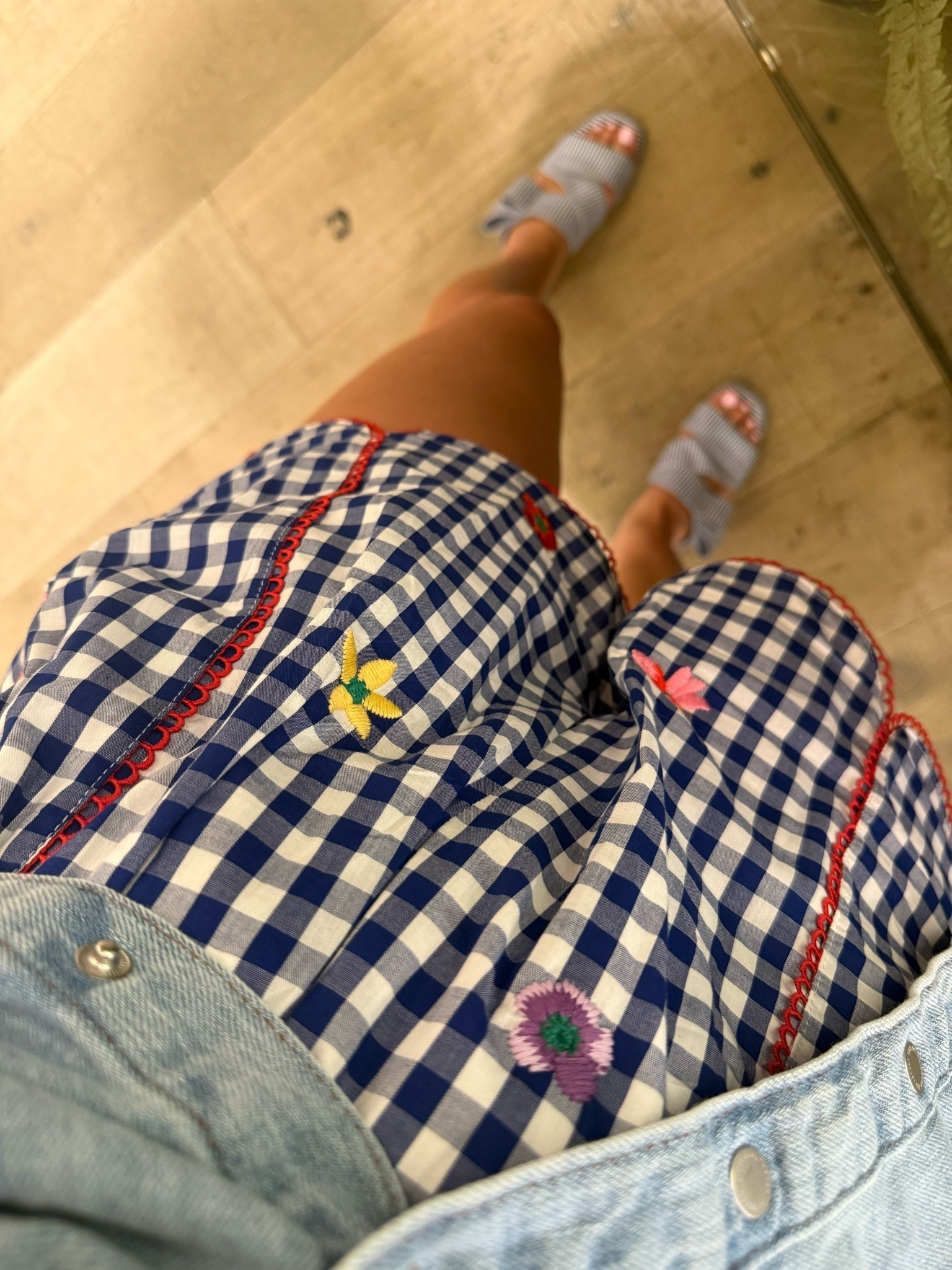 My shorts are sold out but coordinating gingham top is available and just $20! ❤️🤍🩵💙🇺🇸

#LTKootd