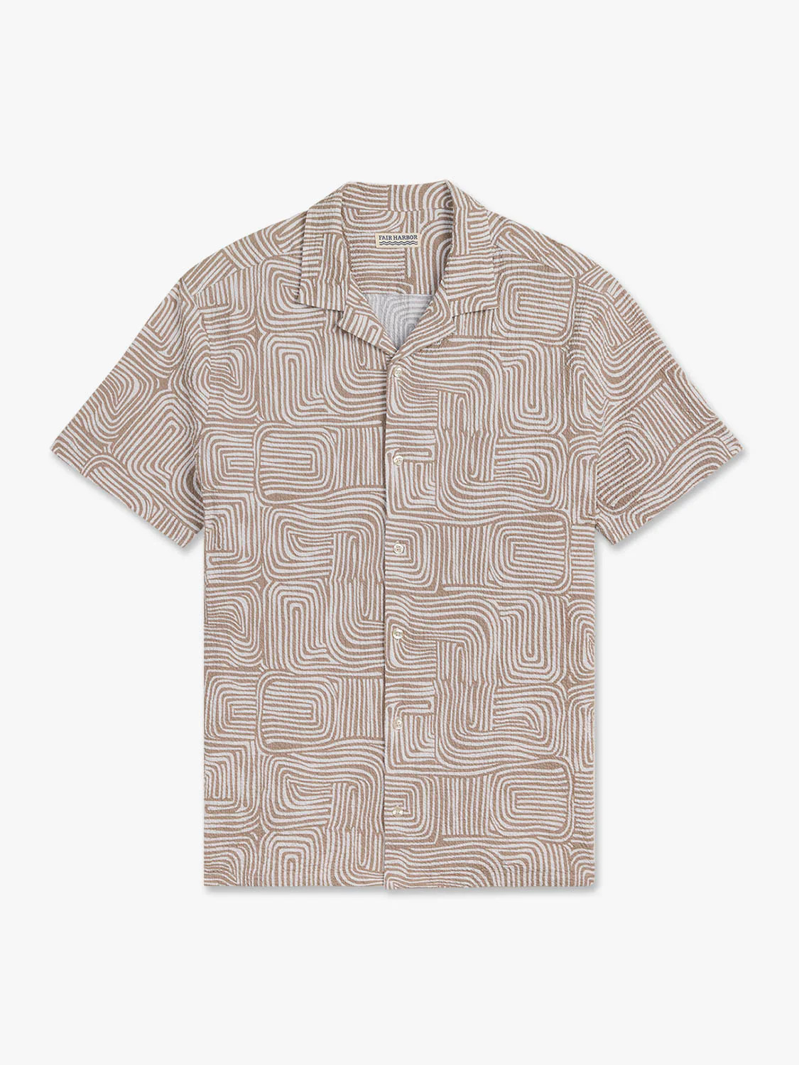Castaway Textured Camp Shirt | Wavy Sands | Fair Harbor Clothing