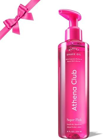 Athena Club Glossy Shave Oil for Women | Super Pink | 8 fl. oz. | Skincare Meets Shave | Luxuriou... | Amazon (US)