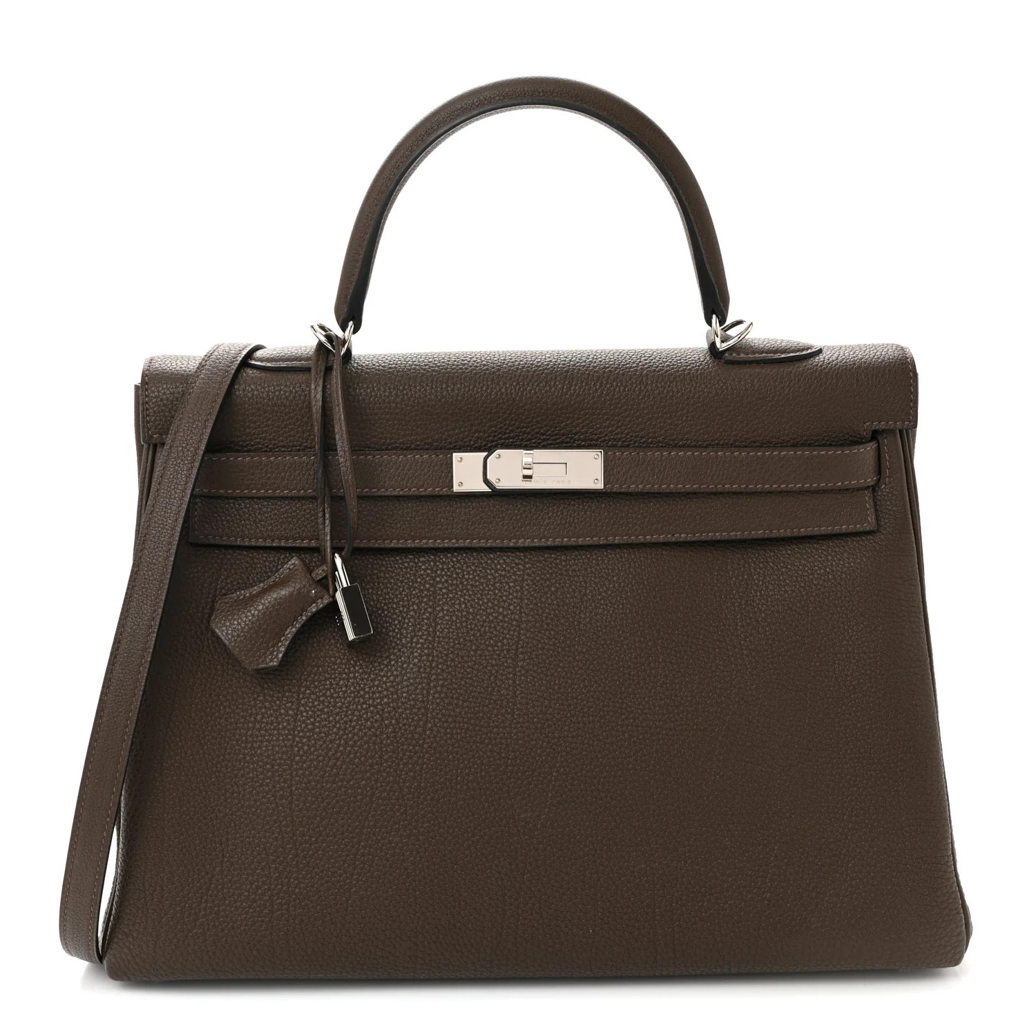 Togo Kelly Retourne 35 Ebene | FASHIONPHILE (US)