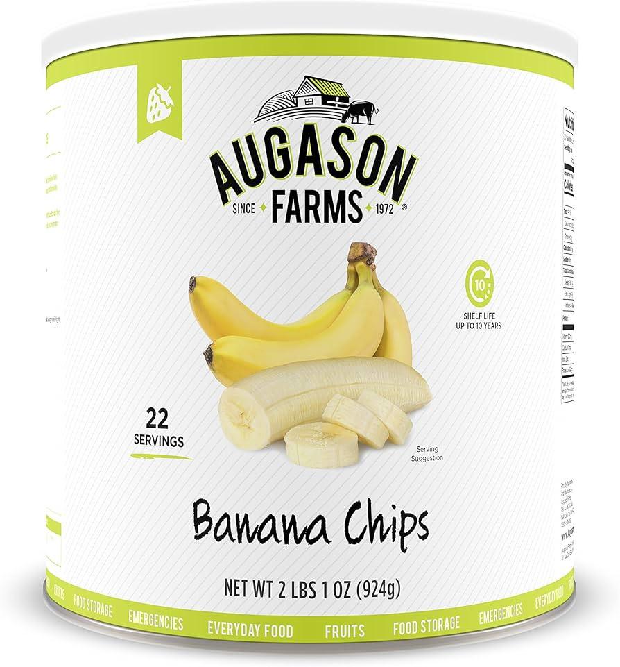 Augason Farms Banana Chips 2 lbs 1 oz No. 10 Can | Amazon (US)