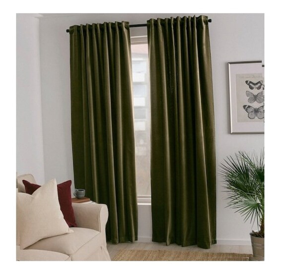IKEA SANELA Velvet Lux Curtains 55x118 Room Darkening 2 | Etsy | Etsy (US)