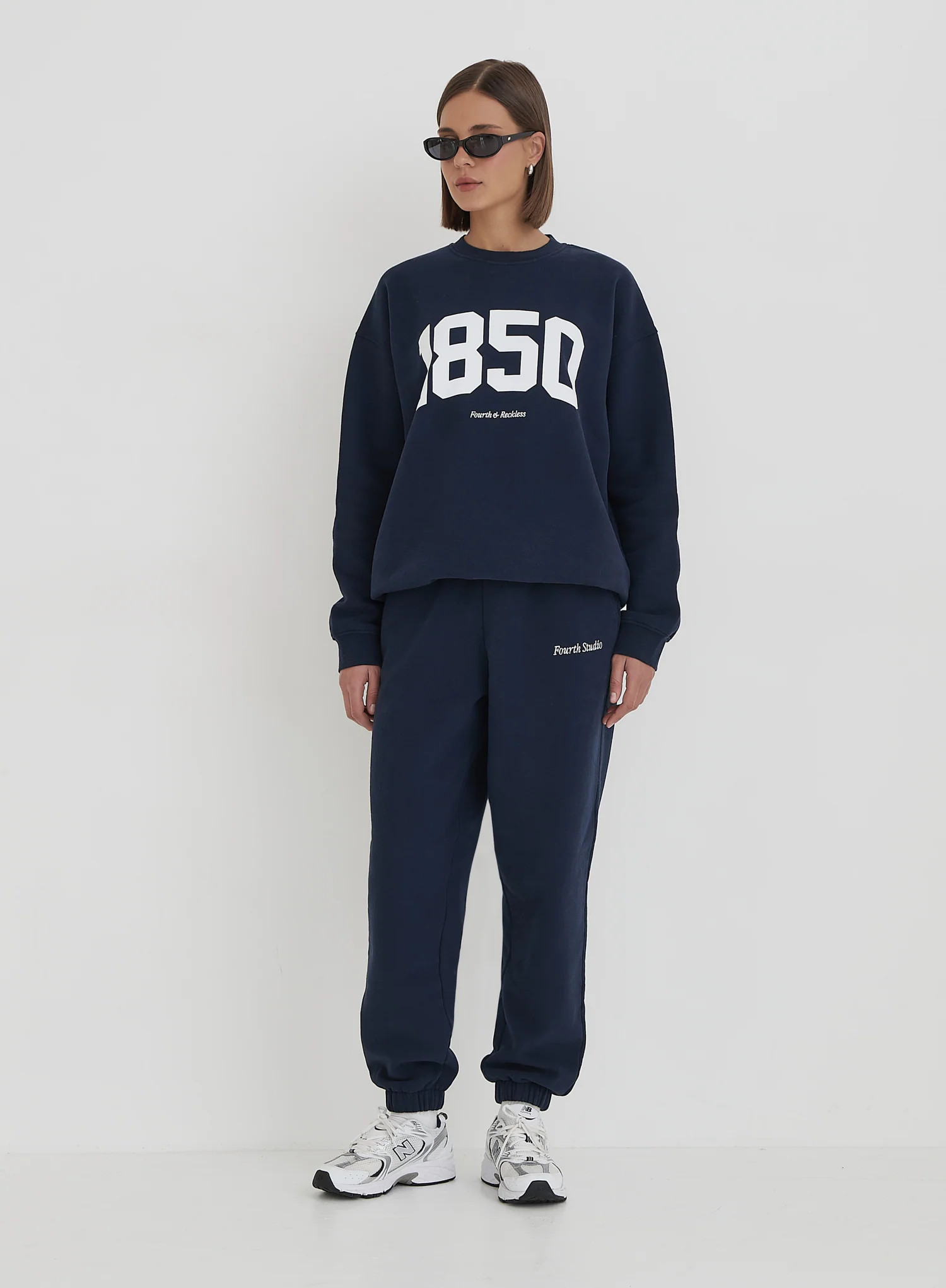 Navy Fourth Branded Cuffed Jogger- Harley | 4th & Reckless