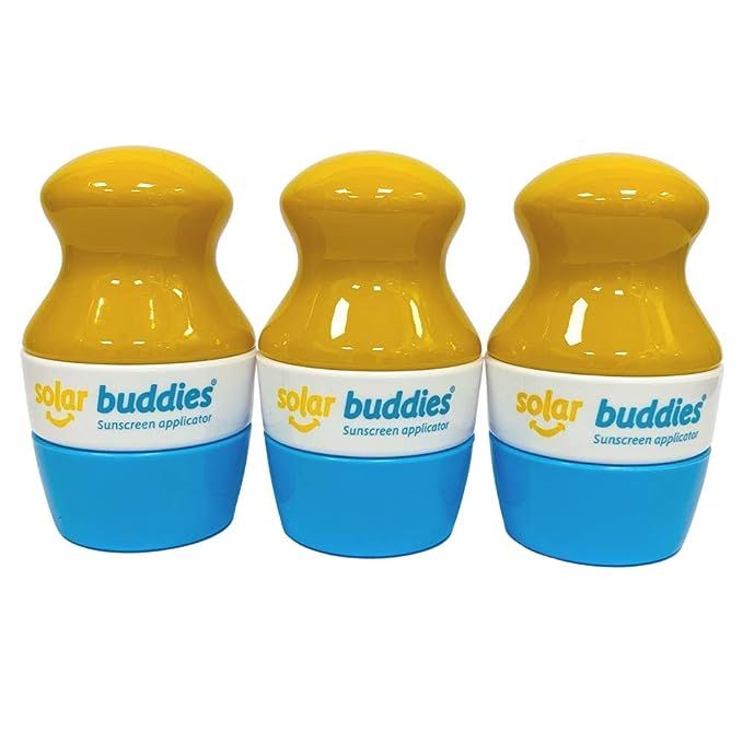 Triple Blue Solar Buddies Refillable Roll On Sponge Applicator For Kids, Adults, Families, Travel... | Amazon (US)