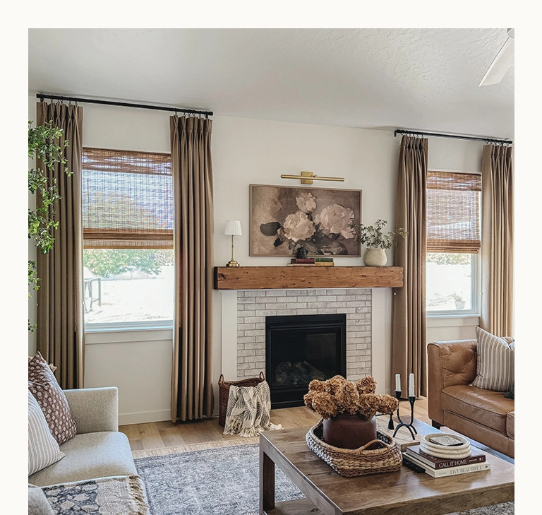 Cross Linen Texture Curtains | Curtarra