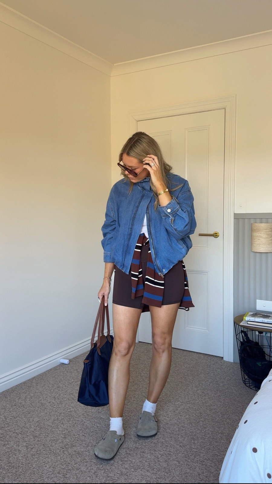 Days off with the kids in an outfit that comfy and practical but still a little fabulous. Bomber is sold out I think (from Zara!) but I’ll link similar options. I’m in an AU10 in the shorts and a medium in the tee x

#LTKautumn #LTKstyletip #LTKaustralia