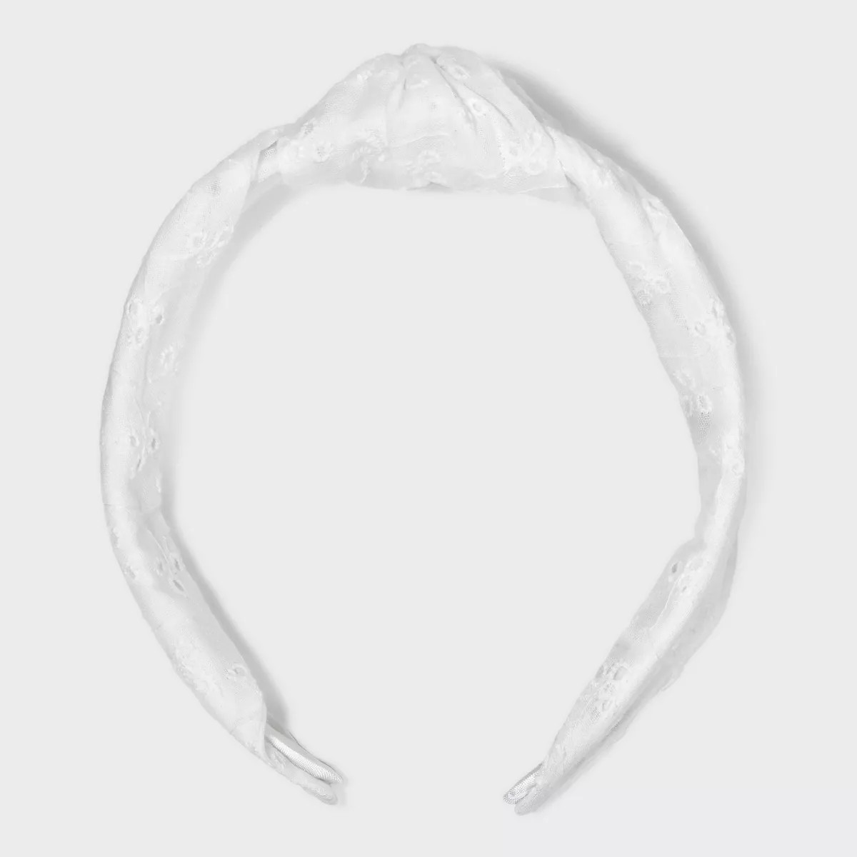 Eyelet Top Knot Headband - Universal Thread™ White | Target