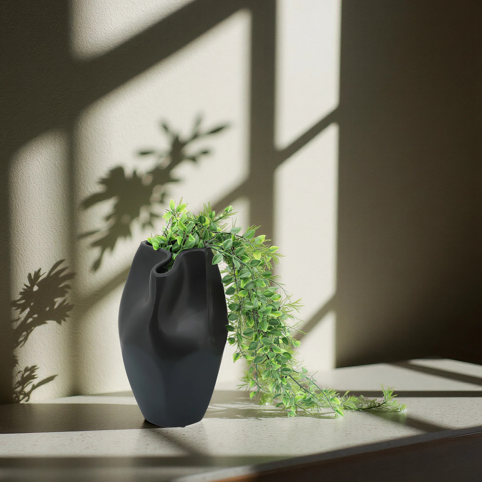 Modern Abstract Decorative Ceramic Vase for Table Decor | Wayfair North America