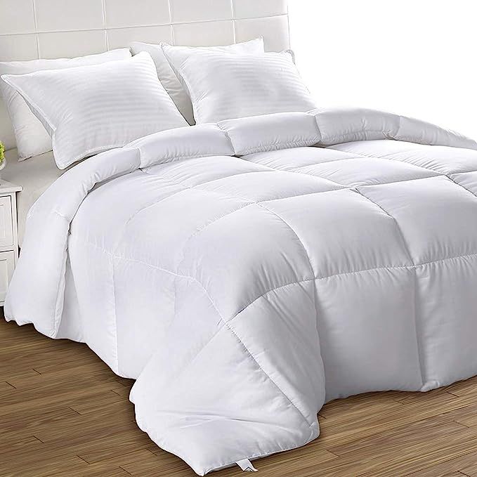 Utopia Bedding Down Alternative Comforter (King, White) - All Season Comforter - Plush Siliconize... | Amazon (US)