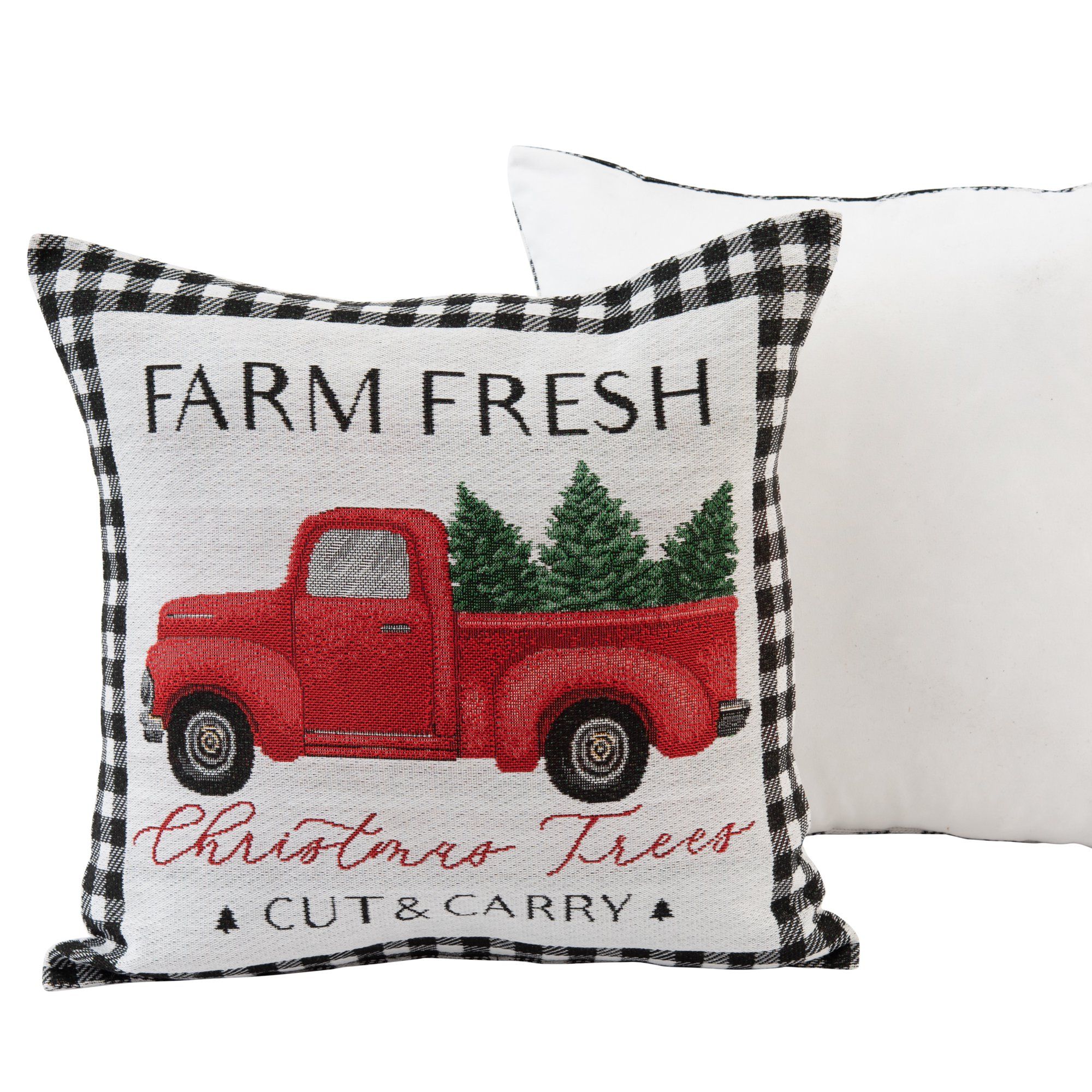 Mainstays Holiday Vintage Truck Decorative Throw Pillow Set, 17"x17", 2 Pack | Walmart (US)