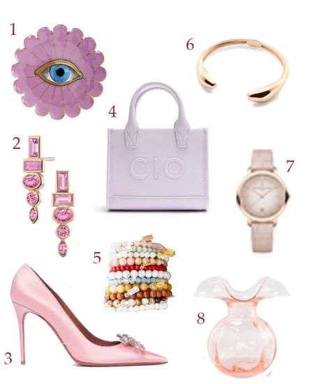 Know a mom with classic and elegant taste? Or one that’s hard to please? Here are some wonderful pieces sure to make her smile and I’ve covered every budget so whether you are looking to save or splurge there is something here for everyone! 
1. Porcelain Tray
2. Pink Sapphire Earrings
3. Satin Pump in Baby Pink
4. Leatherology Kress Tote Bag
5. Good Beads Bracelet Stack, (A $5.00 donation is made with the sale of each piece of handmade jewelry to nonprofits who share the GoodBeads vision of giving back to the environment and preserving its natural resources and wildlife)
6. Serpent Cuff
7. Patrimony 18K Diamond and Rose Gold Watch, (a very dreamy very big splurge!)
8. Clear Glass Bud Vase

#mothersday #mothersdaygifts #mothersdaygiftguide #momgifts #giftsformom #giftsforher #giftsforwife #giftsforsister #beautygifts #travelgifts #jetsetter #beautyset #beautygiftset #travelset #travelmusthaves #travelguide #musthaves #giftsthatgiveback #philanthropicgifts #chicgifts #luxurygifts #littleluxuries 