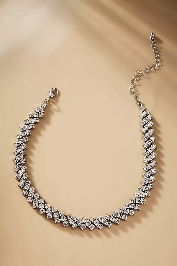 Shashi Crystal Tennis Necklace | Anthropologie (US)