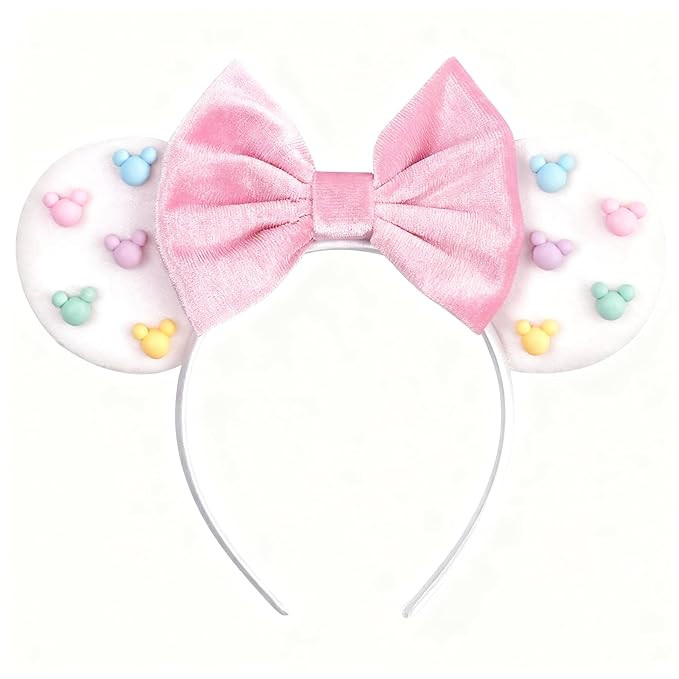 Colorful Candy-Inspired Mouse Ears Headband with Sparkling Glitter – Perfect for Fun Parties, T... | Amazon (US)