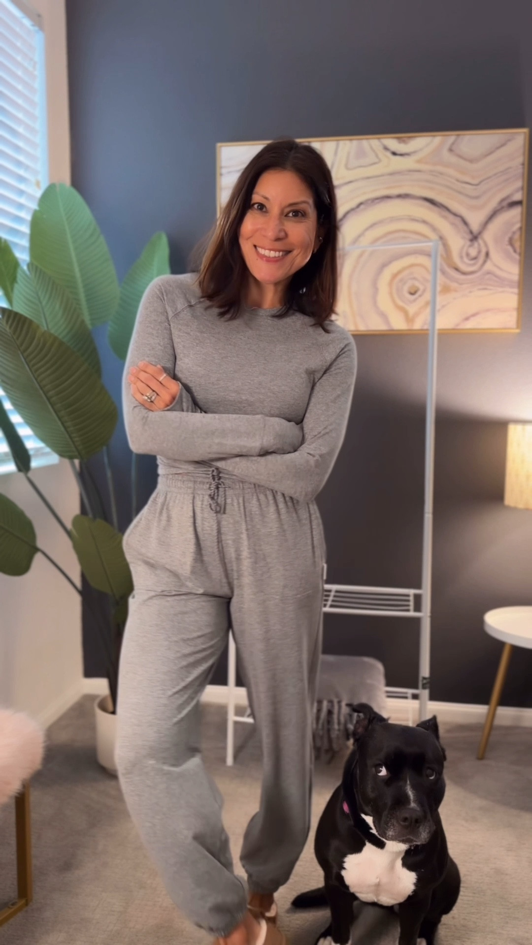 Cozy ad cute set 
Wearing small in top 
Xs in pants 

Aerie real style 

#LTKOver40 #LTKootd #LTKgrwm