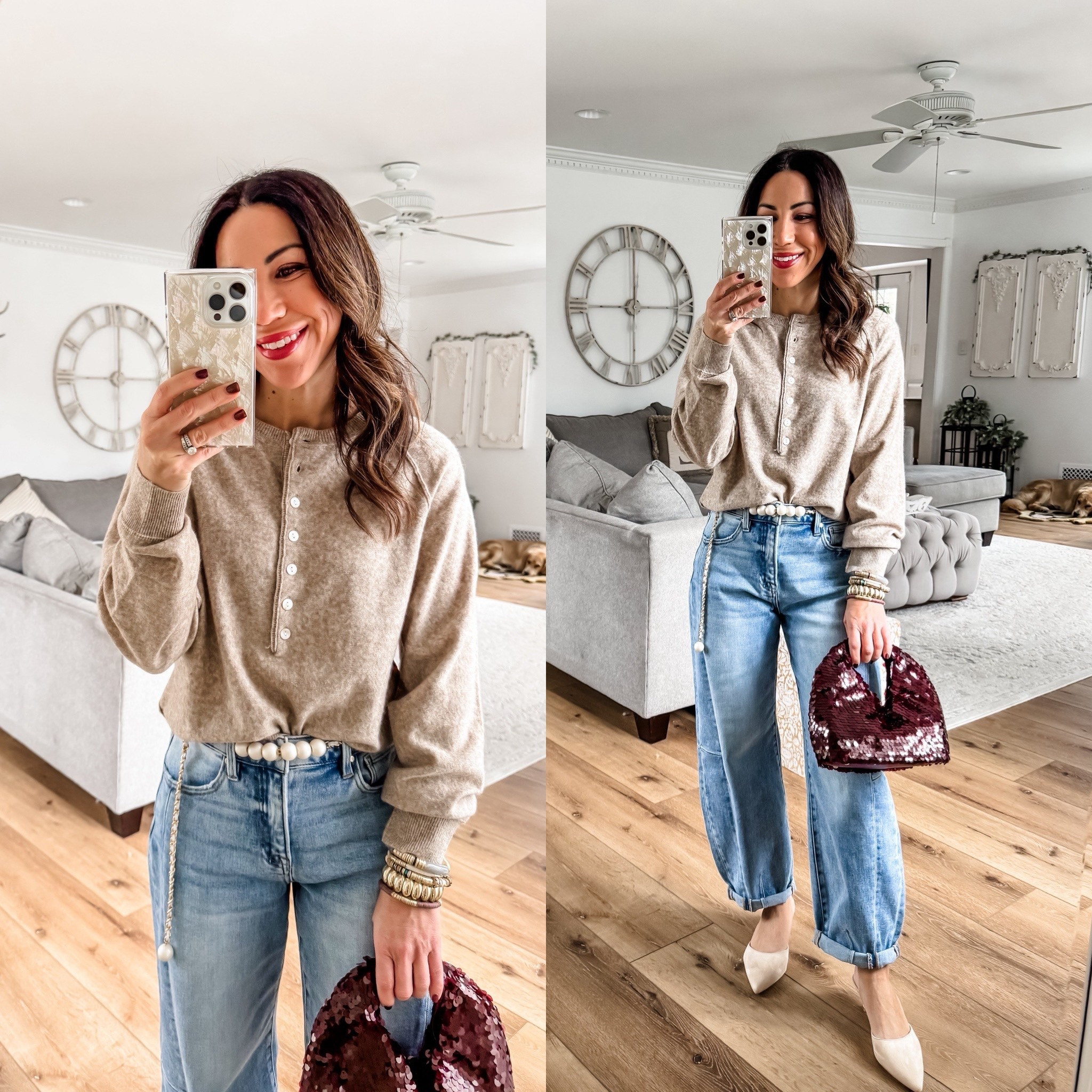 Small sweater, 25 barrel jeans


#LTKFindsUnder100 #LTKSaleAlert #LTKOver40