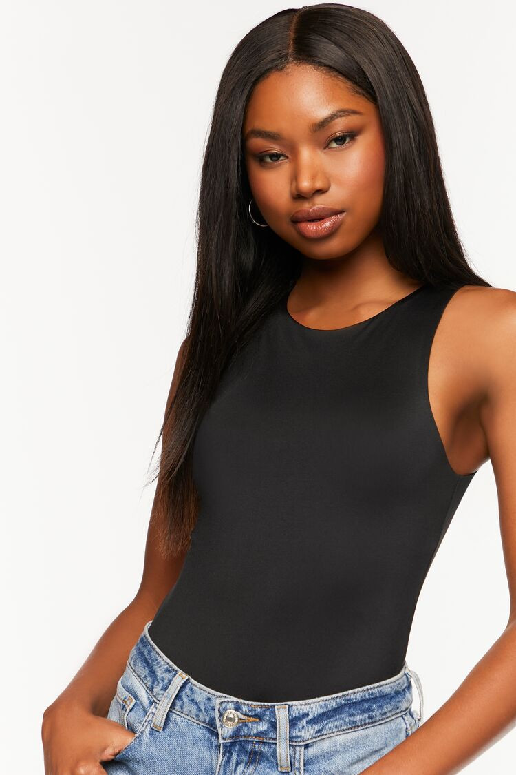 Contour Sculpt Sleeveless Fitted Bodysuit | Forever 21