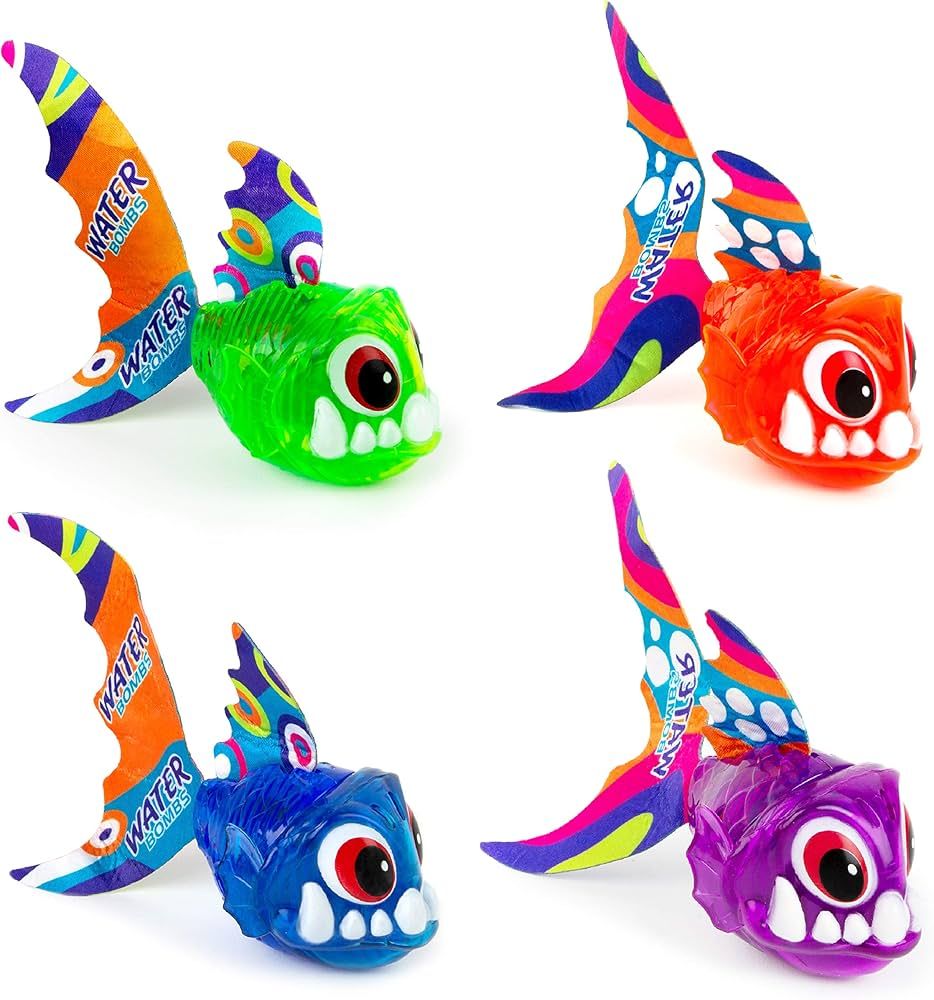Boley 4-Pack Light-Up Sea Animal Diving Toys - Catch The Fish Bath Toys for Kids - Ages 3 and Up! | Amazon (US)
