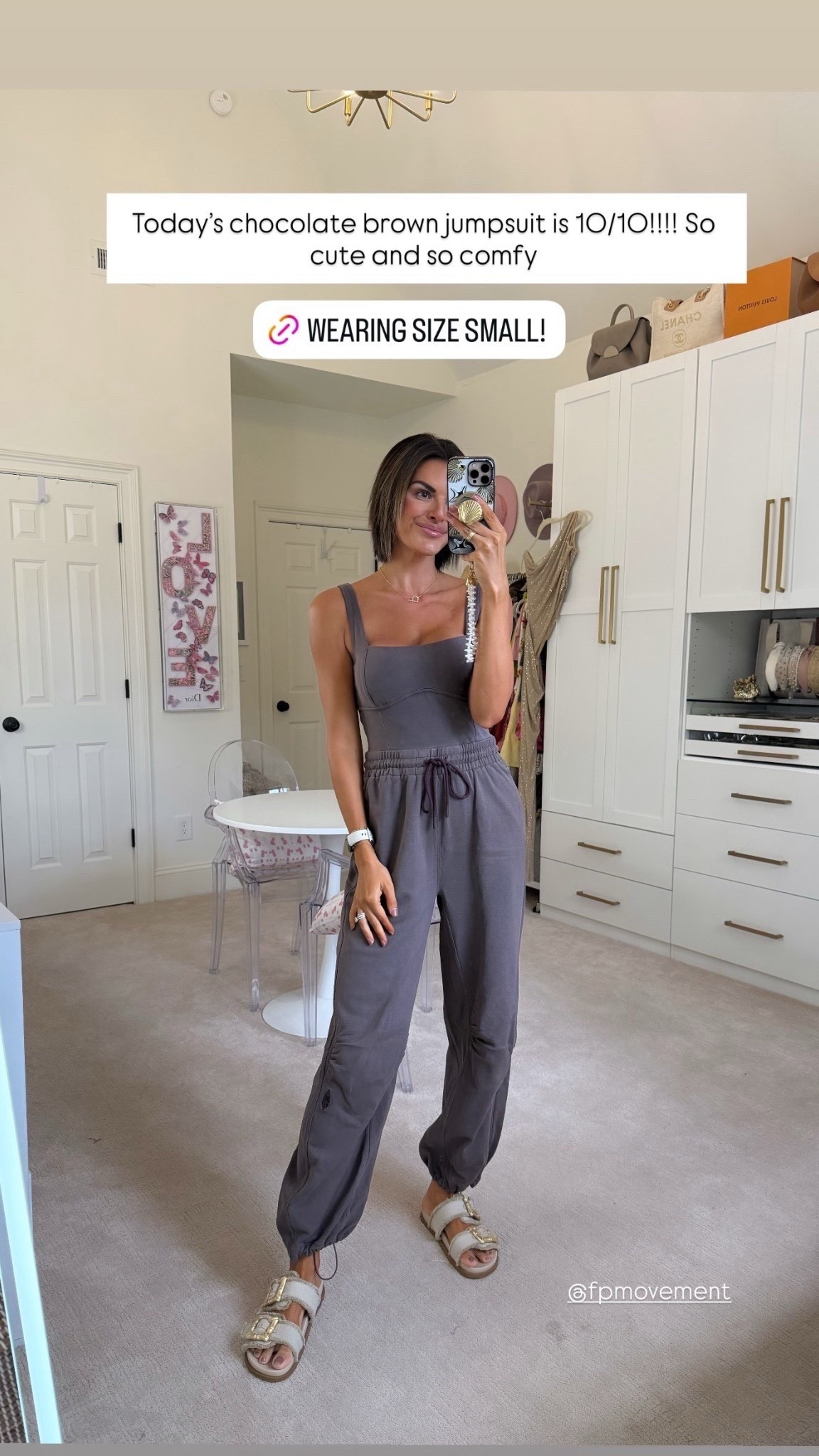 Love this chocolate brown jumpsuit! 

Wearing a size small!

Free People is taking an extra 50 all sale styles! 

#LTKSaleAlert #LTKActive