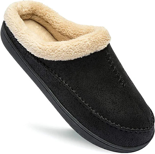 Ranberone Men's Slippers Microsuede Upper Moccasin House Shoes with Fuzzy Plush Lining Indoor and... | Amazon (US)