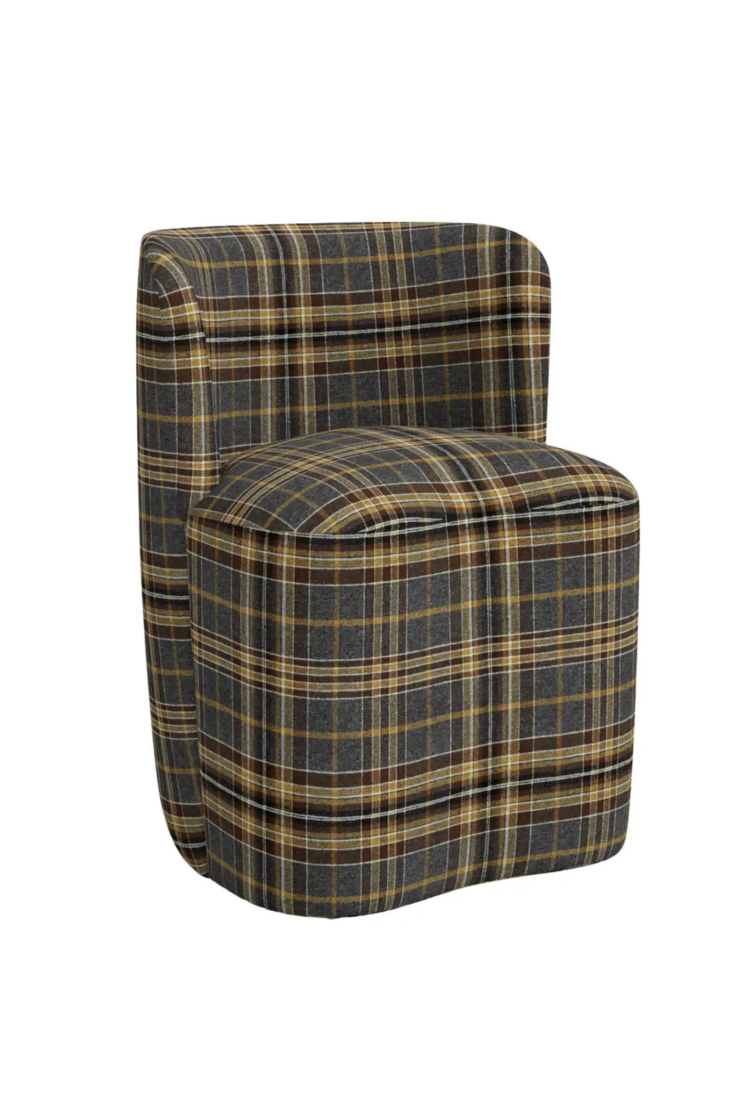 Tiffany Dining Chair with Casters - Edmund Saddle | THELIFESTYLEDCO